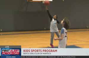 Programa de deportes para niños en el Boys & Girls Club de Manteca