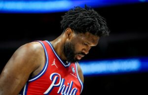 Joel Embiid de los 76ers cerró por el resto de la temporada 2024-25 debido a la rodilla izquierda lesionada