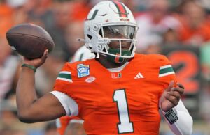 2025 Draft de la NFL: equipo sorpresa con la selección de los 10 mejores reuniones con el mejor prospecto de QB Cam Ward en Combine, por informe