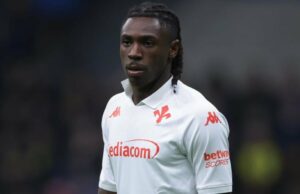 MOISE KEAN LISIÓN DE LA CABEZA: Fiorentina Striker dando de alta del día del hospital después de colapsar en el choque de la Serie A