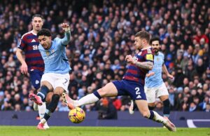 El nuevo arma de ataque del Manchester City se desató ayer.