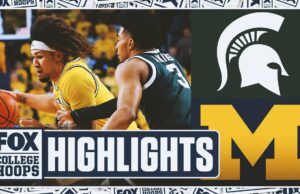 No. 14 Michigan State Spartans vs. No. 12 Michigan Wolverines Highlights | Hoops de Fox College