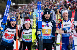 Francia triunfante en estilo para retener oro de relé mixto