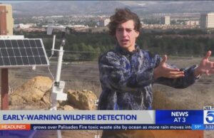 Invención del adolescente del sur de California para realizar una prueba del mundo real