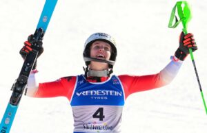 Camille Rast gana Slalom en el Campeonato Mundial de Esquí Alpine