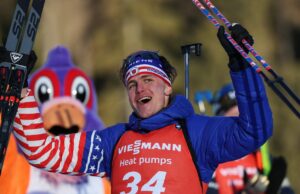 American Campbell Wright gana el avance de los campeonatos mundiales de biatlón Medalla de plata