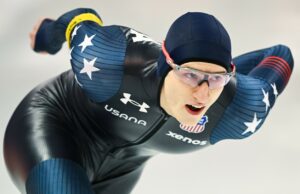 Jordan Stolz patina el tiempo récord para la 16ª victoria de la Copa Mundial en fila; Registro de EE. UU. Para Casey Dawson