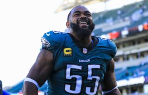Brandon Graham listado como cuestionable para Super Bowl LIX