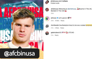 Foley Entertainment Group lanza una cuenta de @afcbinusa Instagram para involucrar a los fanáticos con sede en Estados Unidos de AFC Bournemouth