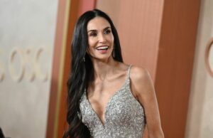 Demi Moore usó esta laca para el cabello asequible 'no estilado' para su cabello de los Oscar