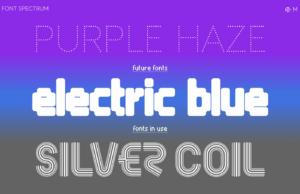 Font Spectrum está haciendo tipos de letra futuristas que cambian para hacer nuevas formas