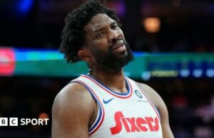 Lesión de Joel Embiid: la estrella de los Philadelphia 76ers se descartó para el resto de la temporada con problemas de rodilla