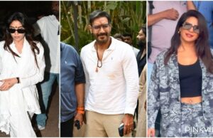 Fotos: 4 manchas de celebridades del día; Priyanka Chopra plantea felizmente PAP en el aeropuerto privado; Janhvi Kapoor, Ajay Devgn Visite Temple y más