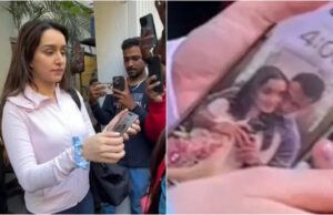 El papel tapiz del teléfono de Shraddha Kapoor presenta a Rahul Mody cariñosamente abrazándola en una selfie espejo