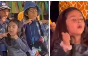 Video de la hija de Soha Ali Khan Inaaya Kemmu bailando con el hijo de Riteish Deshmukh en un evento se vuelve viral; Los fanáticos la llaman 'Little Sharmila Tagore' |