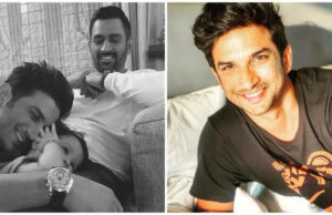 Cuando el verdadero MS Dhoni y Reel Mahi, también conocido como Sushant Singh Rajput, apareció en una foto monocromática con el pequeño ángel del jugador de cricket Ziva |