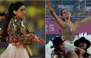 Sara Ali Khan se enciende el escenario con su deslumbrante actuación en RR vs CSK IPL 2025 Match en Guwahati: ver video | Noticias de la película hindi