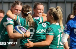 Seis Naciones de las Mujeres: Italia 12-54 Irlanda-Anna McGann Hat-Trick ayuda a ocho visitantes de la victoria de la victoria en Stadio Sergio Lanfranchi