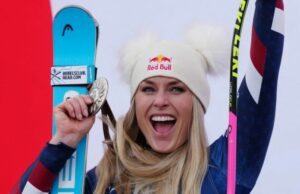 Lindsey Vonn toma el segundo lugar en la última carrera de la Copa Mundial de su temporada de regreso, Lara Gut-Behrami gana