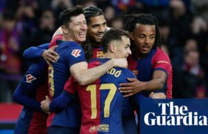 Fútbol europeo: Lewandowski Caps ganan sobre la Sociedad de 10 hombres a medida que el Barça se pone en la parte superior | Fútbol de clubes europeos