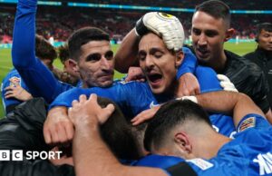 Play-offs de la Liga de las Naciones: Grecia invocación de la leyenda del rey Otto antes del empate en el play-off de Escocia