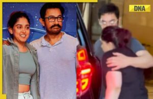 Aamir Khan consolas hija Ira Khan mientras se ve con los ojos llorosos con video viral, los internautas dicen 'dales algo de privacidad'