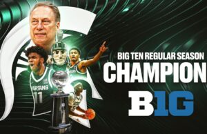 Michigan State captura el título de la temporada regular de Big Ten con victoria sobre Iowa