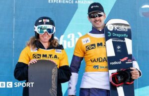Snowboard Cross: Charlotte Bankes gana la quinta carrera de la Copa Mundial en Georgia para mantenerse en la cima de la clasificación