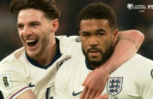 Reece James anota en 38 'para darle a Inglaterra una ventaja de 1-0 sobre Letonia