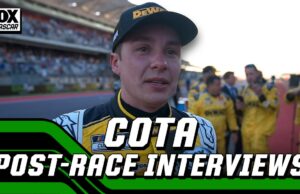 Las entrevistas posteriores a la carrera de Christopher Bell y William Byron de Cota | NASCAR en Fox