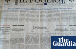 El periódico italiano dice que ha publicado la primera edición generada por la IA del mundo | Inteligencia artificial (IA)
