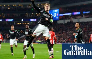 Martin Ødegaard Double lidera la paliza de 7-1 del Arsenal de PSV Eindhoven | Liga de Campeones