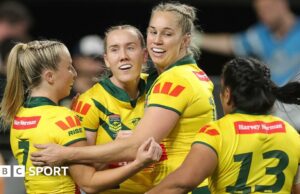 Australia 90-4 Inglaterra: las leonas sufren una derrota récord en Las Vegas