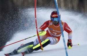 El campeón mundial Meillard lidera el penúltimo slalom de la Copa Mundial de la temporada por delante de Pinheiro Braathen