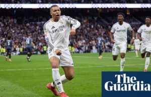 Fútbol europeo: Mbappé en el blanco mientras el Real Madrid se une al Barça en la cima de La Liga | Fútbol de clubes europeos