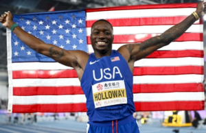 Grant Holloway gana el tercer campeonato mundial de interior en Nanjing 2025