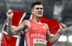 Jakob Ingebrigtsen gana 1500m, afirma el mundo en interiores en Nanjing