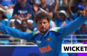 '¡Oh, vaya!' – Kuldeep descarta a Ravindra con su primera pelota