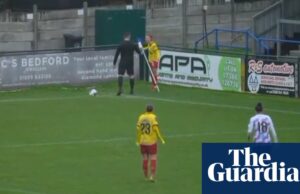 El jugador envió después de eliminar la bandera de la esquina debido al charco en el lanzamiento – Video | Fútbol femenino
