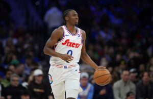 Tyrese Maxey de 76ers deja derrota ante Blazers de trail temprano con una lesión en la espalda después de la dura caída