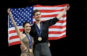 Madison Chock y Evan Bates, EE. UU. Estrellas de baile de hielo, ganan el tercer título mundial consecutivo
