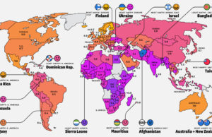 Todos los países del mundo clasificados por lo felices que están