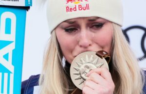 Lindsey Vonn toma el segundo lugar en la última carrera de la Copa Mundial de su temporada de regreso, Lara Gut-Behrami gana