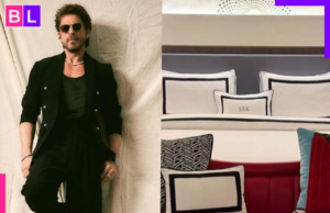 Una mirada dentro de la suite personalizada de Shah Rukh Khan adornada con almohadas de lujo y etiquetadas con nombre, retratos familiares y más (reloj)