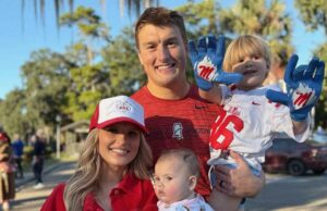 Por qué la esposa de Caden Prieskorn no está “tan segura” de 2025 NFL Draft
