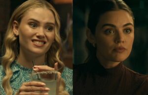 'He visto a ese tipo demasiadas veces': F *** se case con Kill's Lucy Hale y Virginia Gardner hablan sobre la 'diversión' de parodiar las citas en línea para el thriller