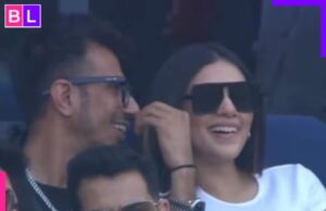 En medio de rumores de divorcio con Dhanashree Verma, Yuzvendra Chahal vistos con RJ Mahvash en India VS NZ Final de Champions Trophy