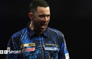 Premier League: Luke Humphries llega a nueve días pero golpeado por Rob Cross en Brighton