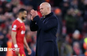 Arne Slot: el jefe del Liverpool dice que la pérdida de PSG fue el mejor juego en el que ha estado involucrado