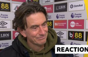 Frank 'orgulloso' después de que Brentford gane la 50a victoria de la Premier League